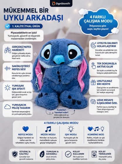 Nefes Alan Peluş Uyku Arkadaşı Stitch
